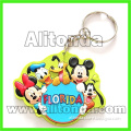 High quality promotional pvc 2d 3d cartoon figure animal key chains custom manufacturer